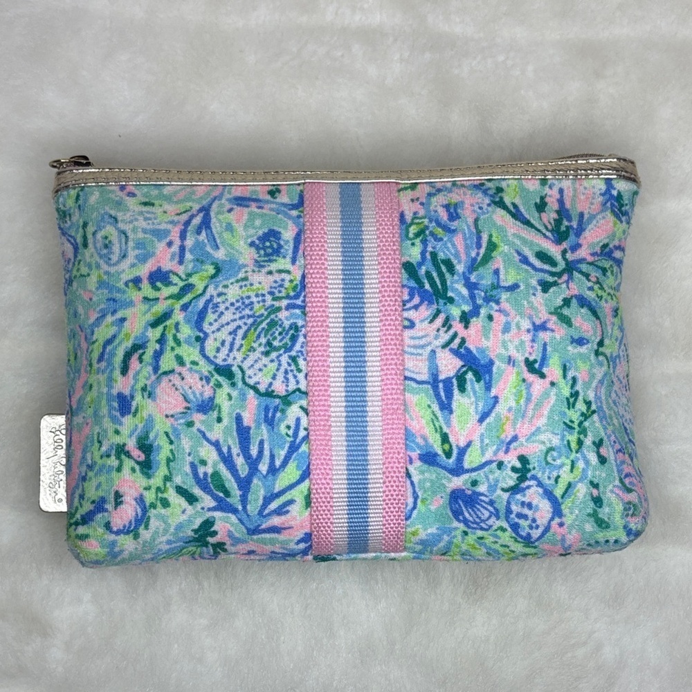 Lilly Pulitzer Vibrant Floral Cosmetic Bag